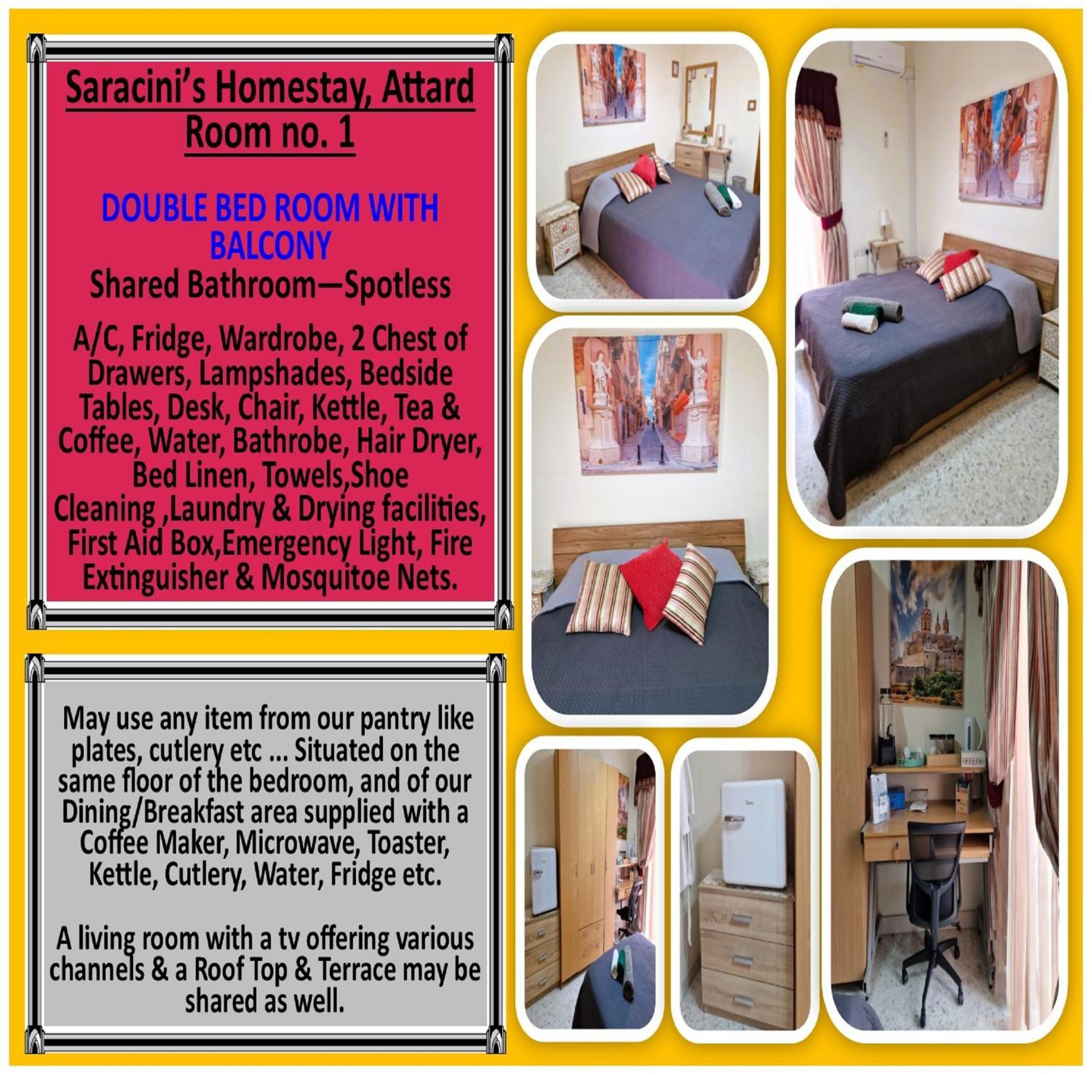 Saracini'S Homestay Attard Bagian luar foto